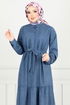 Dress 16162BSK984-M Indigo - Thumbnail