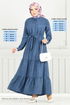 Dress 16162BSK984-M Indigo - Thumbnail