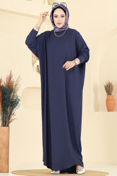 E.R.K. - Dress 2000ERK1158-MS Navy Blue