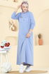 Dress 201OZN1046-MS Blue - Thumbnail