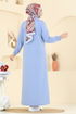 الفستان أزرق 201OZN1046-MS - Thumbnail