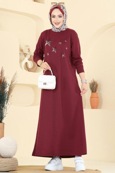 O.Z.N. - Dress 201OZN1046-MS Burgundy