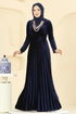 Dress 2047MEY846-MS Navy Blue - Thumbnail