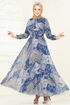 الفستان ازرق 204AL357-MS - Thumbnail