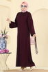 Dress 21182MPR1163-MS Burgundy - Thumbnail