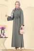 الفستان رمادي 21182MPR1163-MS - Thumbnail