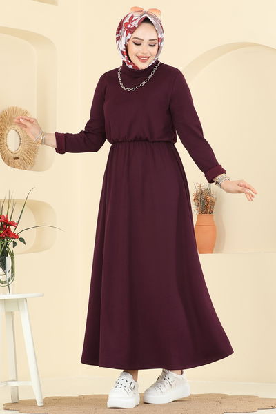 M.P.R. - Dress 21201MPR1163-MS Burgundy - 412241