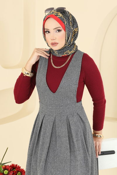 U.K.B.K. - فستان بلا اكمام رمادي 22021UKBK1160-MS - 414680