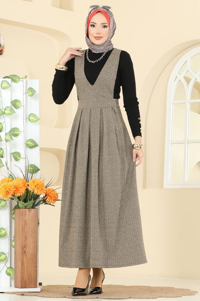 U.K.B.K. - فستان بلا اكمام بيج 22021UKBK1160-MS - 414712