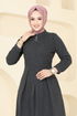 الفستان رمادي غامق 22026UKB139-MS - Thumbnail