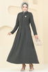 الفستان اخضر عفني 22026UKB139-MS - Thumbnail