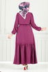 Dress 23011UKB929-M Damson - Thumbnail