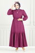 Dress 23011UKB929-M Damson - Thumbnail