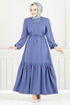 Dress 23011UKB929-M Indigo - Thumbnail