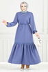 Dress 23011UKB929-M Indigo - Thumbnail