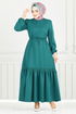 Dress 23011UKB929-M Light Petroleum - Thumbnail