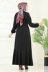 الفستان أسود 23028UKB139-MS - Thumbnail