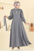الفستان رمادي 23031UKB139-MS - Thumbnail