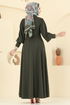 الفستان اخضر عفني 23031UKB139-MS - Thumbnail