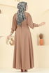 الفستان بيج 23031UKB139-MS - Thumbnail