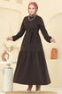 الفستان بني 24002UKB139-MS - Thumbnail