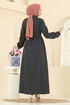 الفستان رمادي غامق 24082UKBK1160-MS - Thumbnail