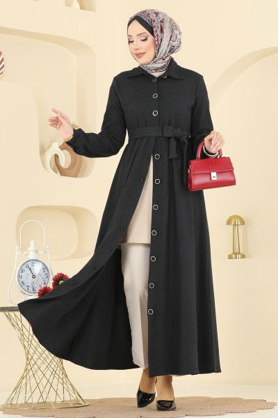 U.K.B.K. - الفستان أسود 24082UKBK1160-MS