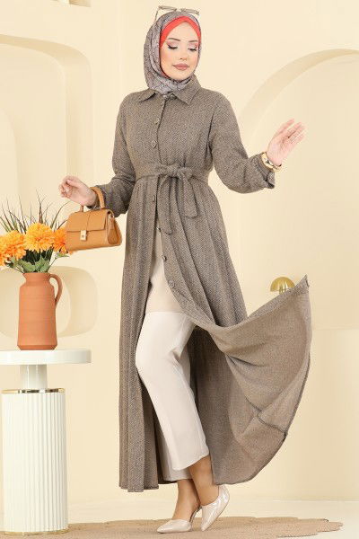 U.K.B.K. - الفستان بيج 24082UKBK1160-MS