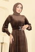 Dress 2414MEY846-MS Brown - Thumbnail