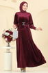 Dress 2414MEY846-MS Burgundy - Thumbnail