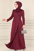Dress 2459ASMK1074-MS Burgundy - Thumbnail