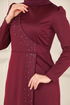 Dress 2459ASMK1074-MS Burgundy - Thumbnail