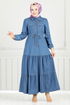 Dress 25019MTS1095-M Denim - Thumbnail