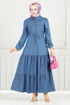 Dress 25019MTS1095-M Denim - Thumbnail