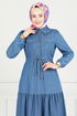 Dress 25019MTS1095-M Denim - Thumbnail