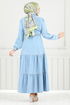 Dress 25019MTS1095-M Light Denim - Thumbnail