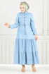 Dress 25019MTS1095-M Light Denim - Thumbnail