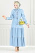 Dress 25019MTS1095-M Light Denim - Thumbnail