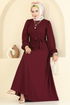 Dress 25029UKB139-MS Burgundy - Thumbnail