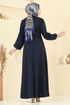 Dress 25029UKB139-MS Navy Blue - Thumbnail