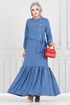 Dress 2680SL890-M Indigo - Thumbnail
