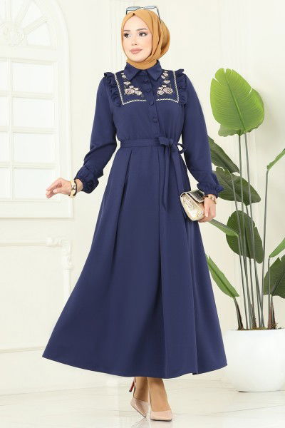 S.L. - Dress 2725SL432-MS Navy Blue