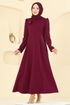 Dress 2741SL432-MS Burgundy - Thumbnail