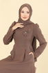 الفستان بيج غامق 2741SL432-MS - Thumbnail