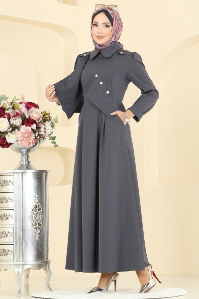 S.L. - Dress 2743SL432-MS Anthracite
