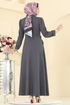 الفستان رمادي غامق 2743SL432-MS - Thumbnail