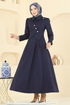 Dress 2743SL432-MS Navy Blue - Thumbnail