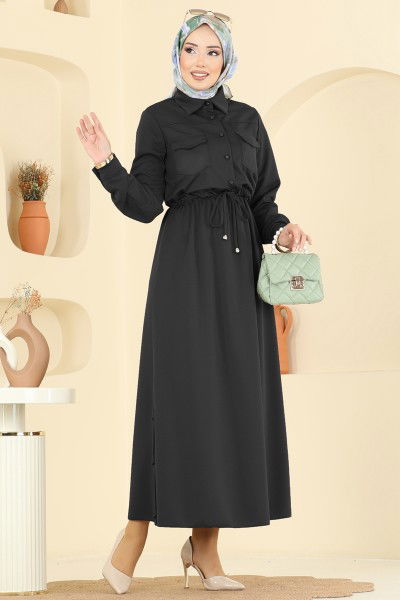 S.L. - الفستان أسود 2744SL432-MS