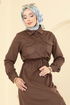 الفستان بني 2744SL432-MS - Thumbnail