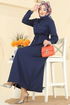 Dress 2744SL432-MS Navy Blue - Thumbnail